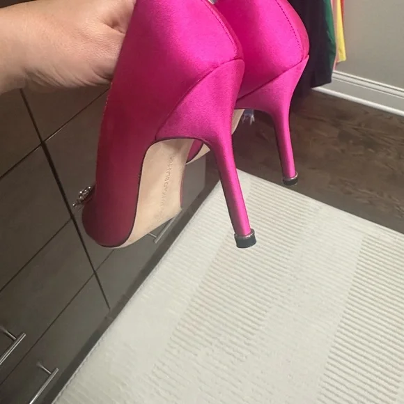 Pink Crystal Embellished Stiletto Heels - Picture 5 of 5